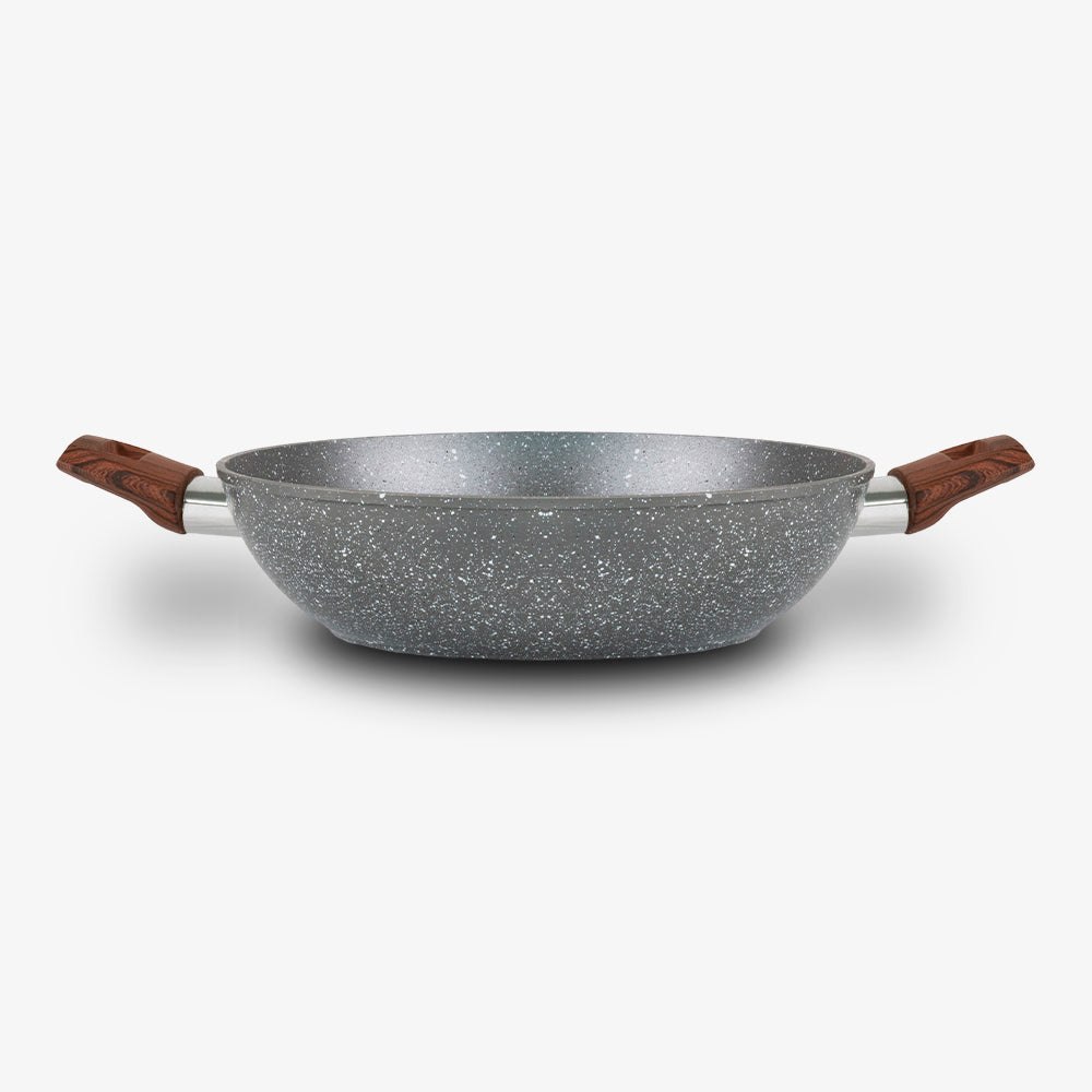 Wok ad induzione con alto spessore resistente con due manici_2