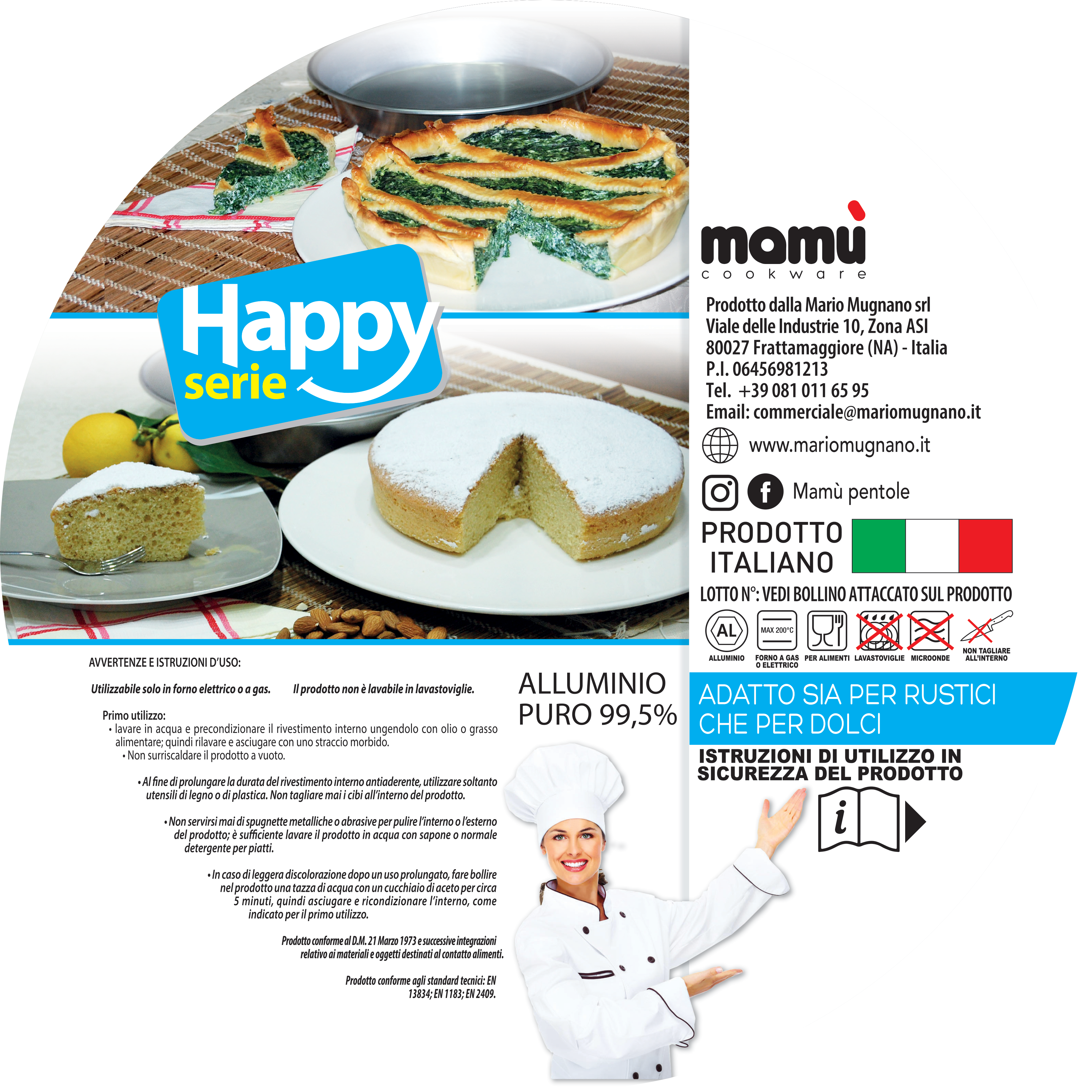 Ruoto Alto in alluminio bianco durevole made in italy