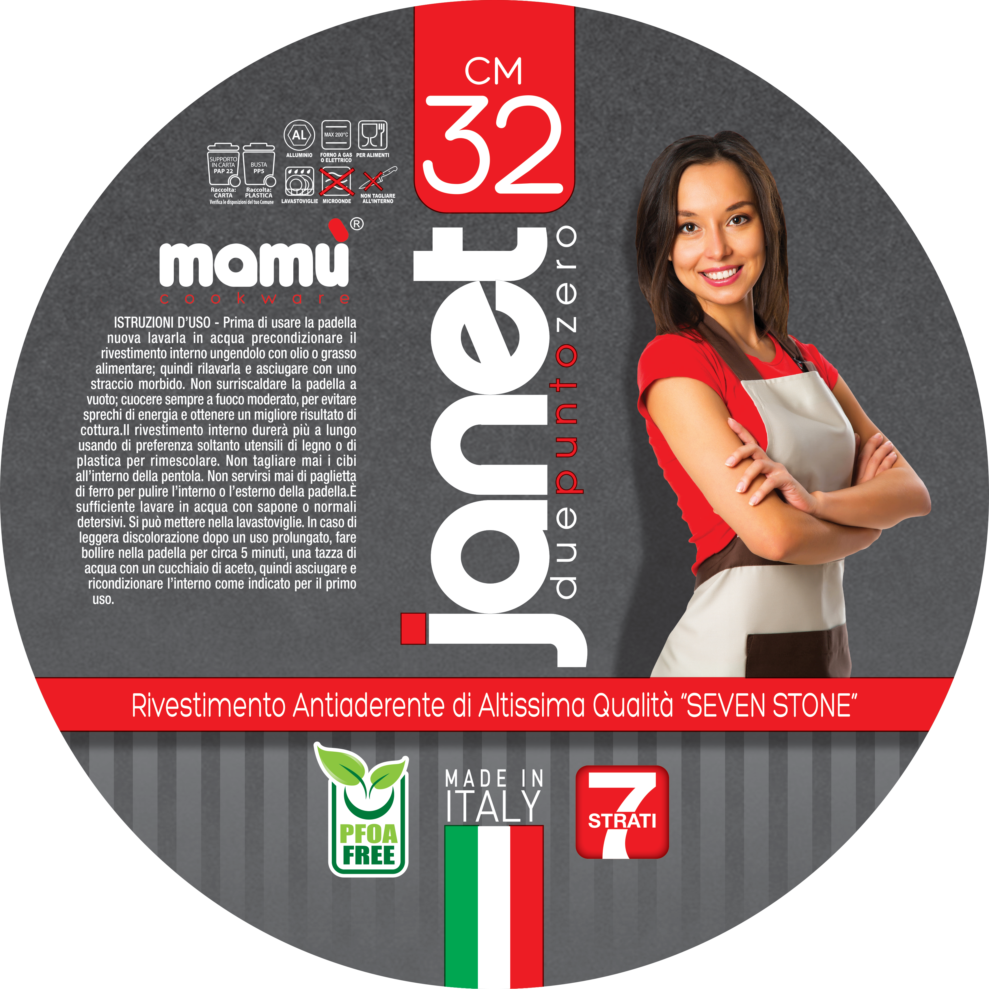 Casseruola Ovale antiaderente maneggevole alluminio PFOA free antigraffio pratica cottura veloce made in italy