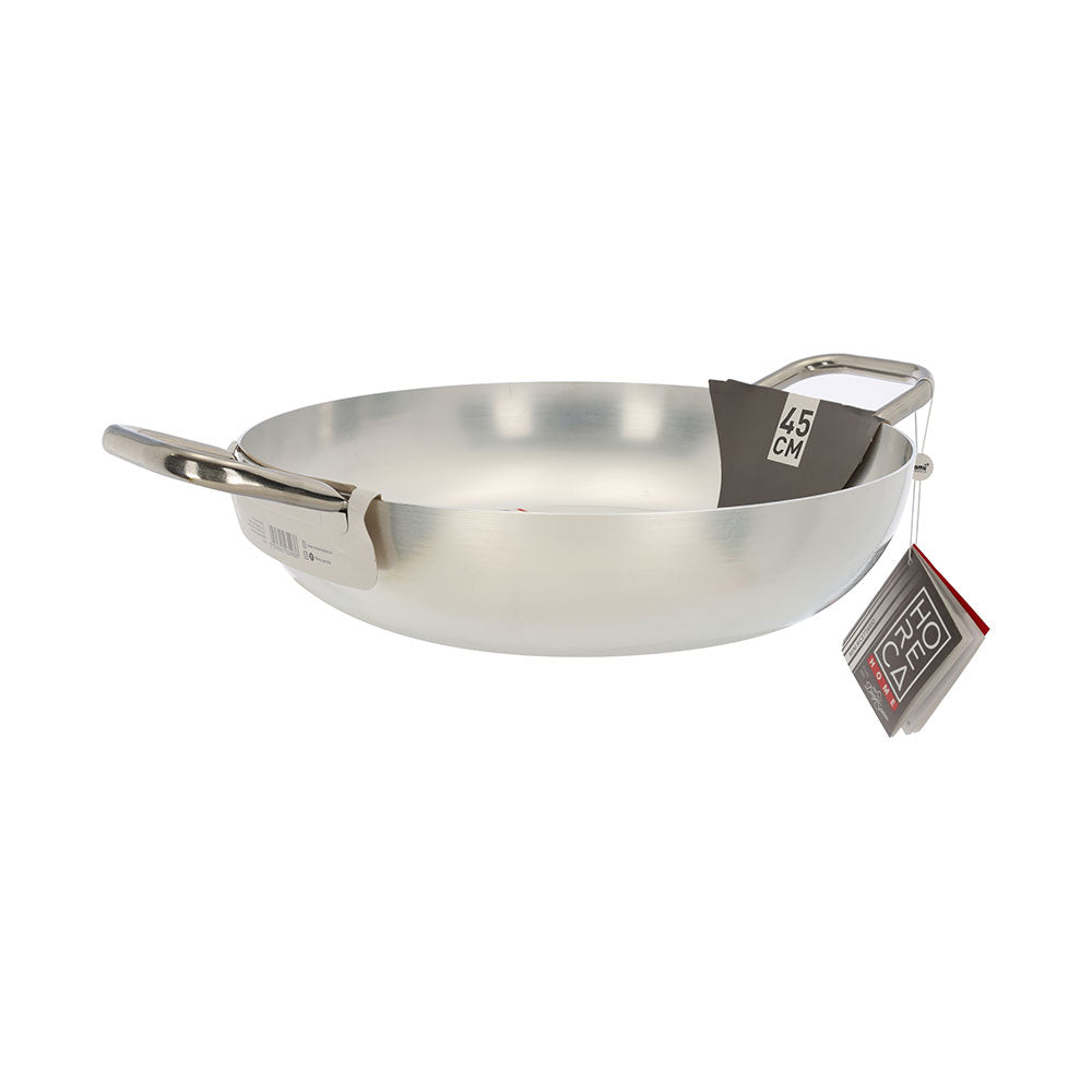 Mamù Set Professionale 3 prodotti padella, saltapasta, tegame in alluminio puro linea professionale made in italy_9