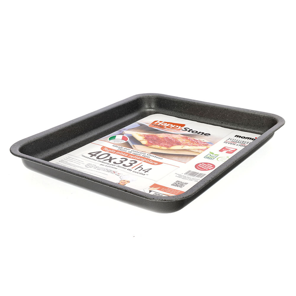 Rechteckiges Backblech, antihaftbeschichtet, 7-lagiges Aluminium, PFOA-frei, kratzfest, hergestellt in Italien. - 11