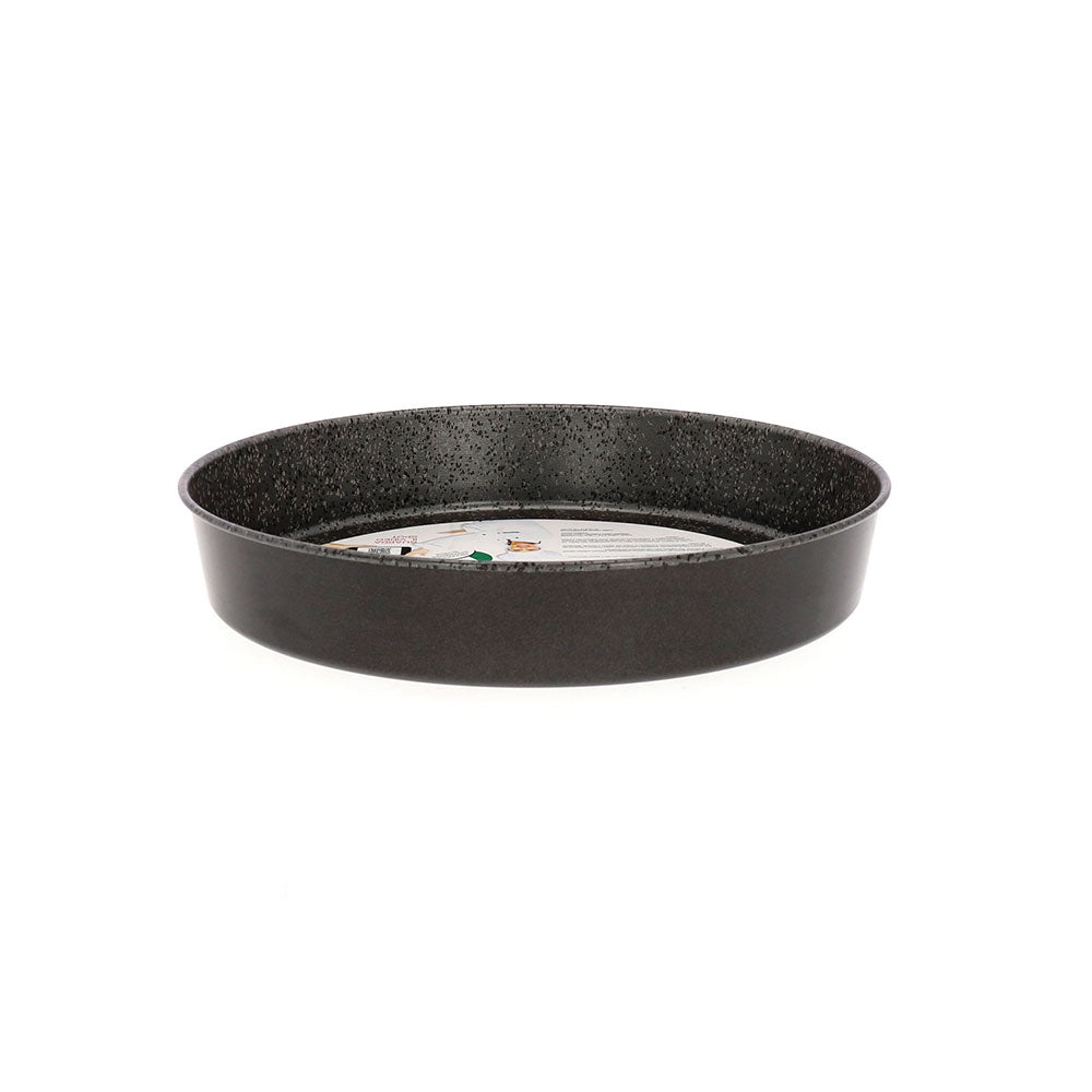 7-layer non-stick aluminum cake pan, PFOA-free, scratch-resistant, made in Italy.