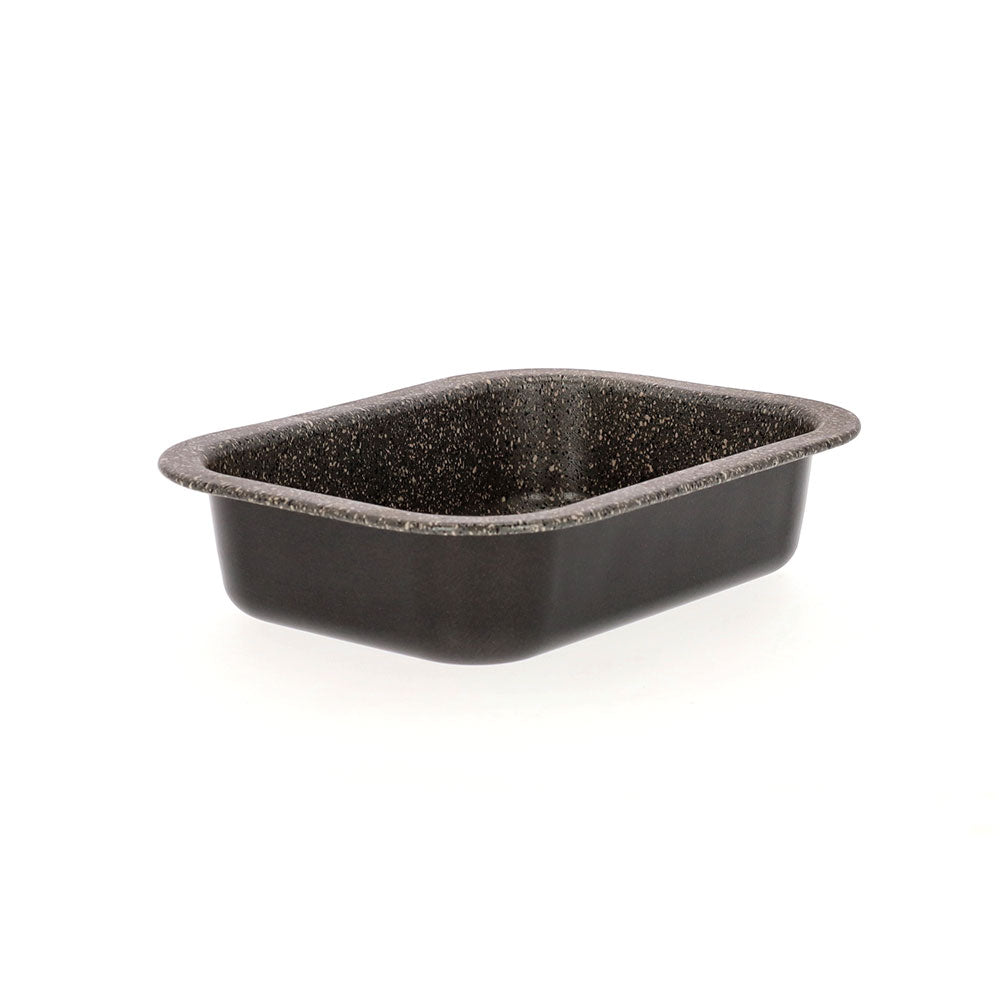 Non-stick 7-layer aluminum lasagne pan, PFOA-free, scratch-resistant, made in Italy.