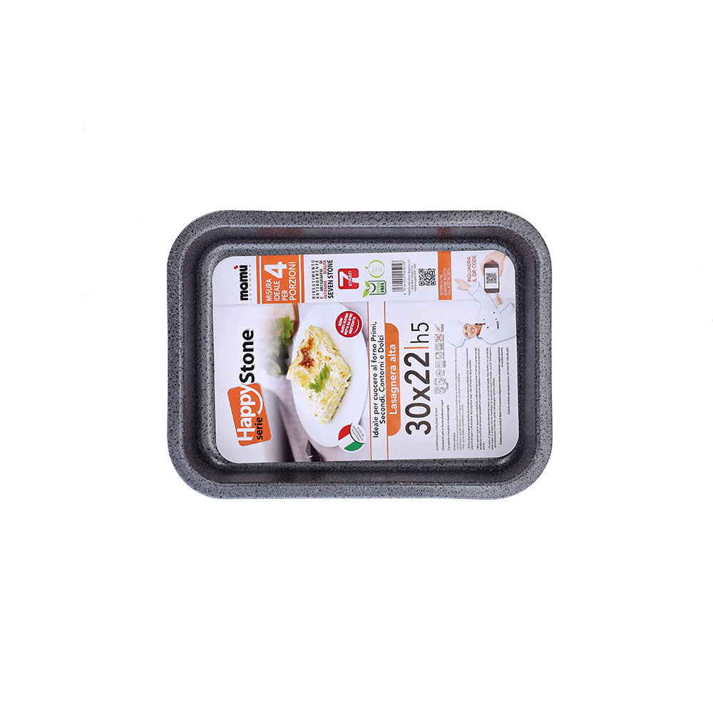 lasagnera antiaderente alluminio 7 strati pfoa free antigraffio made in italy happy stone_2 - 4