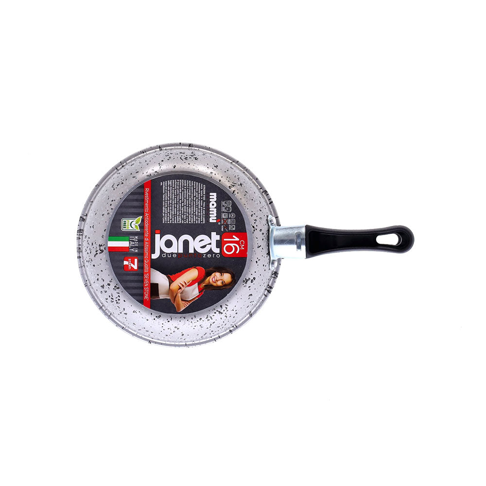 High oven non-stick aluminum PFOA free scratch-resistant fast cooking and easy to handle with double heat resistant handle made in Italy