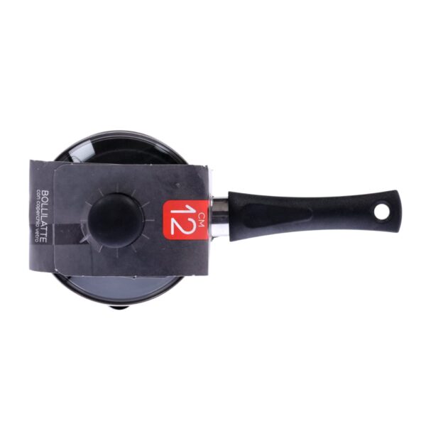 Antihaftbeschichteter Milchtopf mit Glasdeckel, handlich, PFOA-frei, kratzfestes Aluminium, praktisch, schnelles Kochen, hergestellt in Italien - 5