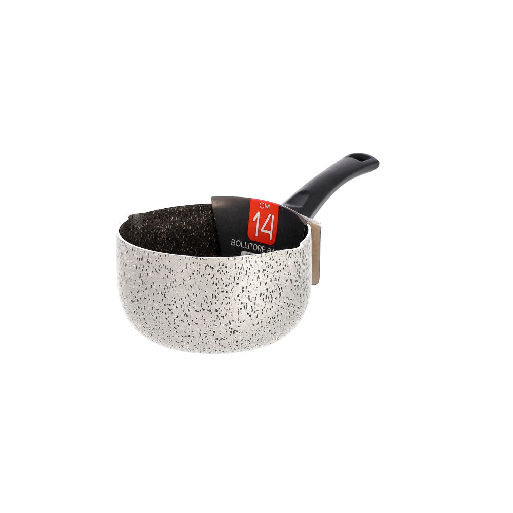 Bollitore antiaderente maneggevole alluminio PFOA free antigraffio pratica cottura veloce made in italy - 6