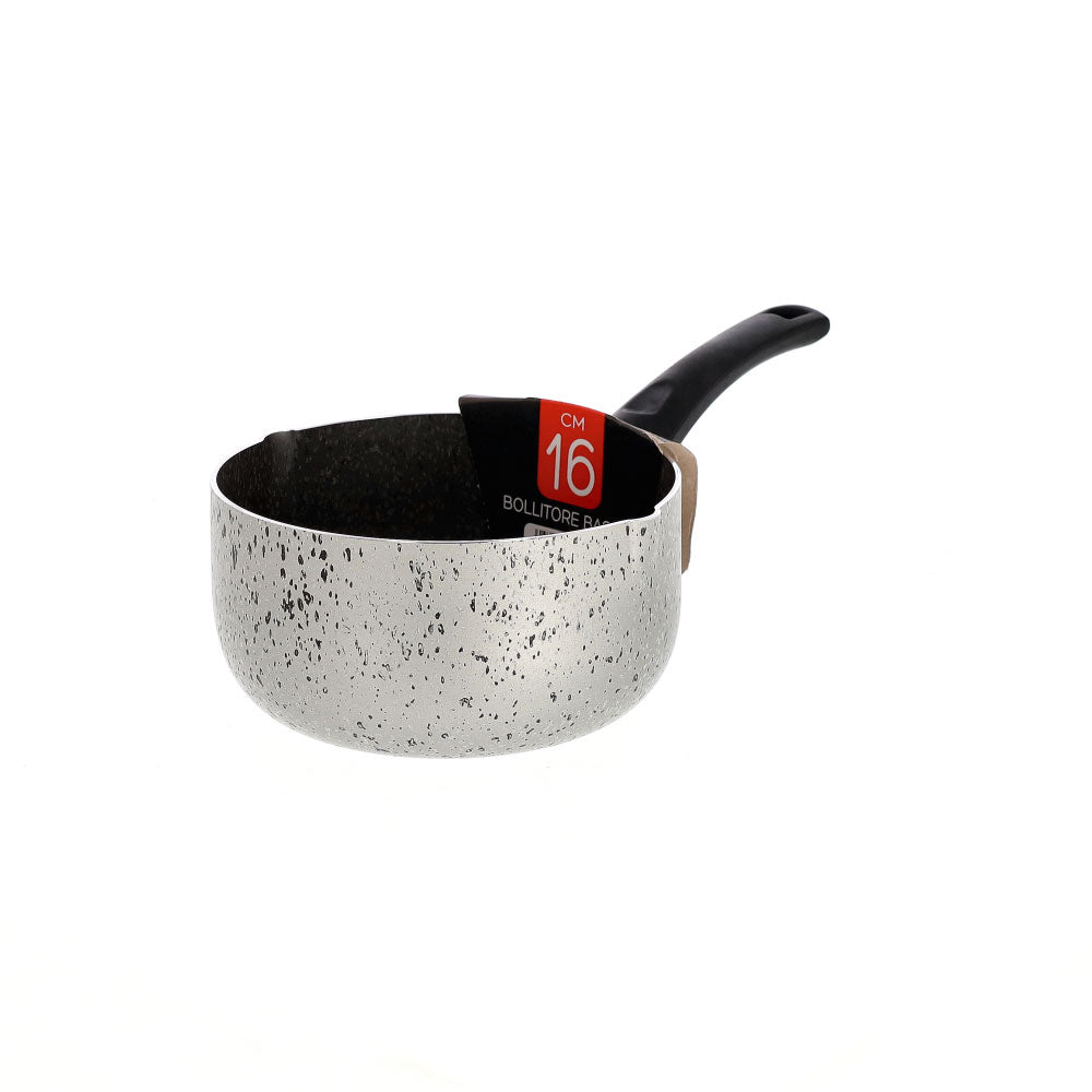 Bollitore antiaderente maneggevole alluminio PFOA free antigraffio pratica cottura veloce made in italy