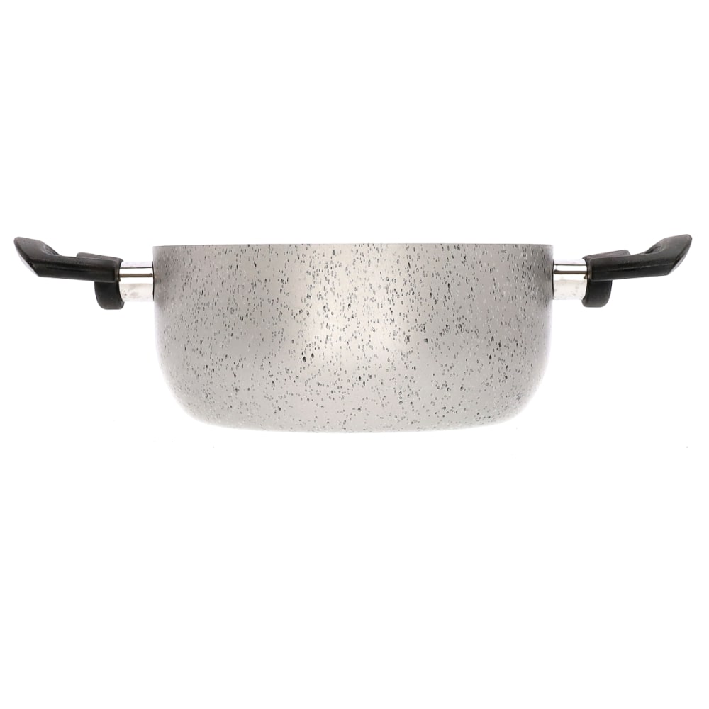 Casserole with two handles, non-stick, easy to handle, PFOA-free, scratch-resistant aluminum, practical, fast cooking, made in Italy