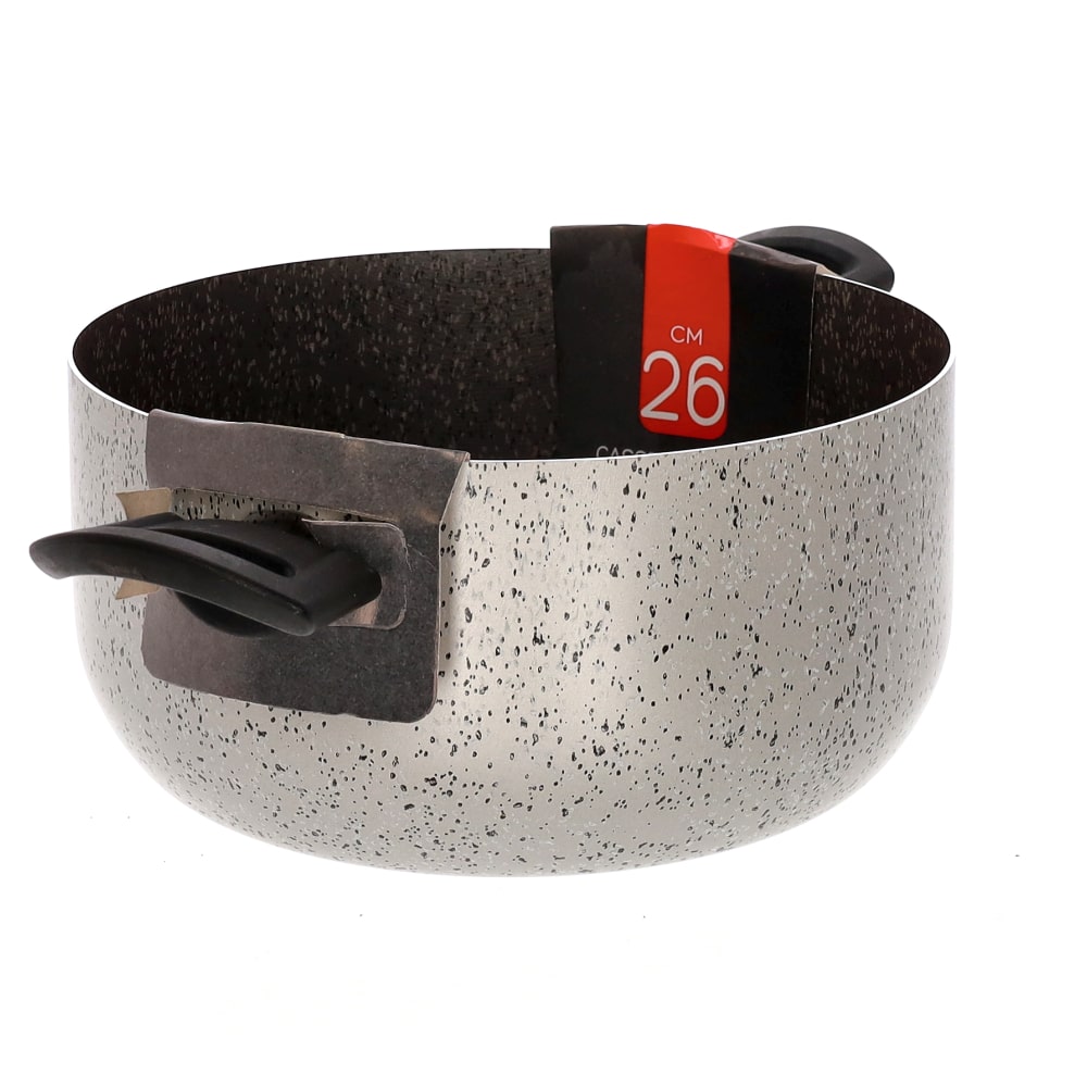 Casserole with two handles, non-stick, easy to handle, PFOA-free, scratch-resistant aluminum, practical, fast cooking, made in Italy - 12