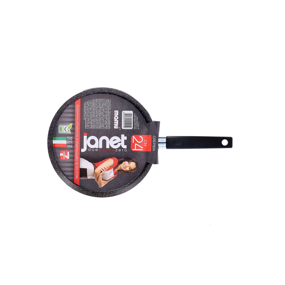 Non-stick crepe pan, easy to handle, PFOA-free, scratch-resistant aluminum, practical, fast cooking, made in Italy - 6