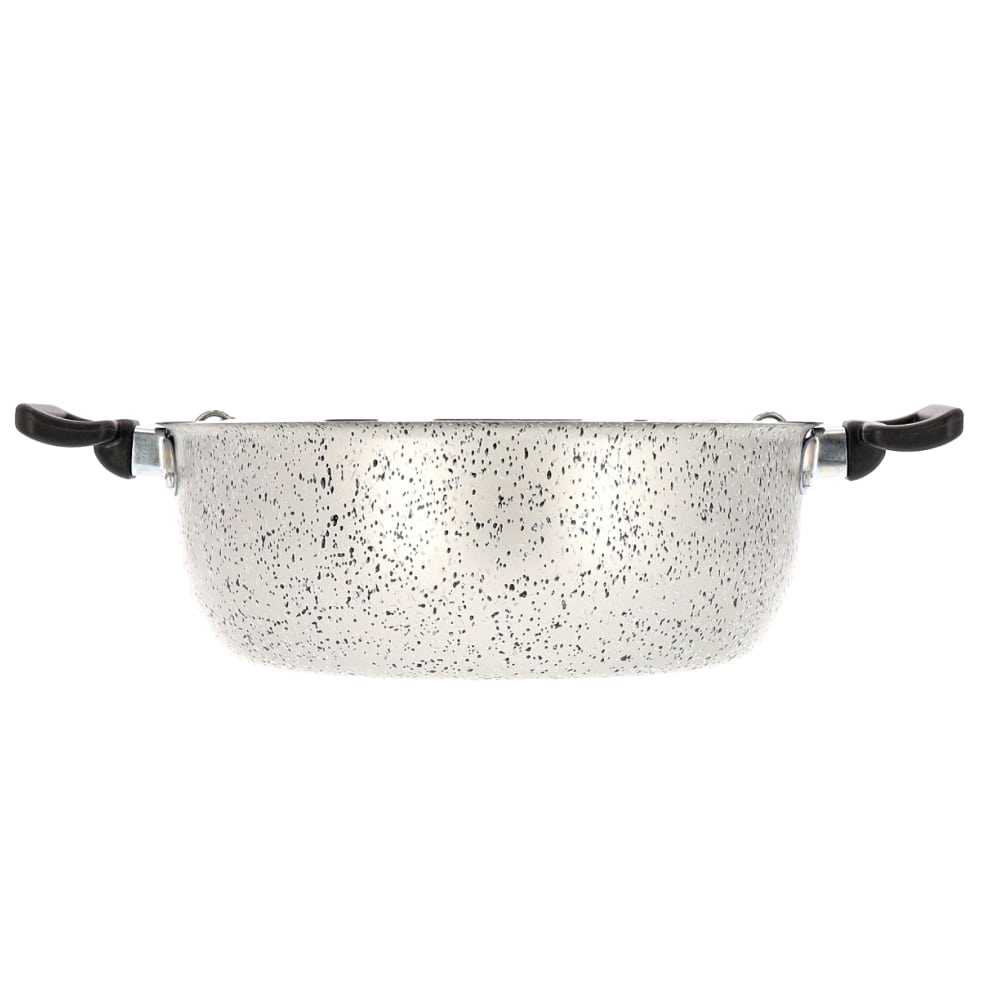 Friggitrice con due manici antiaderente maneggevole alluminio PFOA free antigraffio pratica cottura veloce made in italy