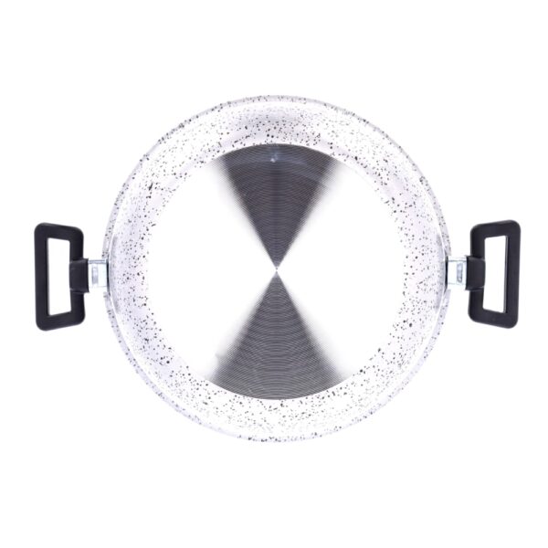 Friggitrice con due manici antiaderente maneggevole alluminio PFOA free antigraffio pratica cottura veloce made in italy