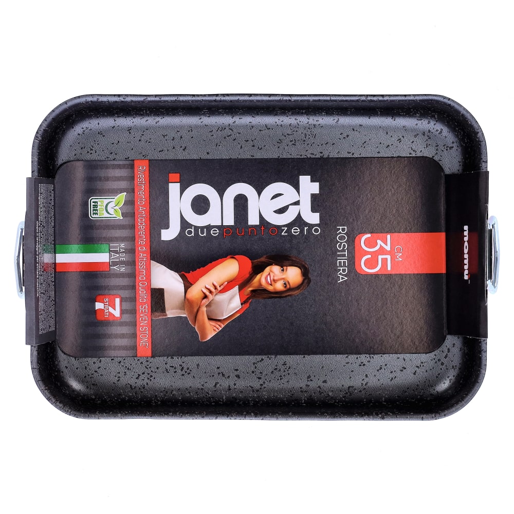 Non-stick roasting pan, easy to handle, PFOA-free, scratch-resistant aluminum, practical, fast cooking, made in Italy - 3