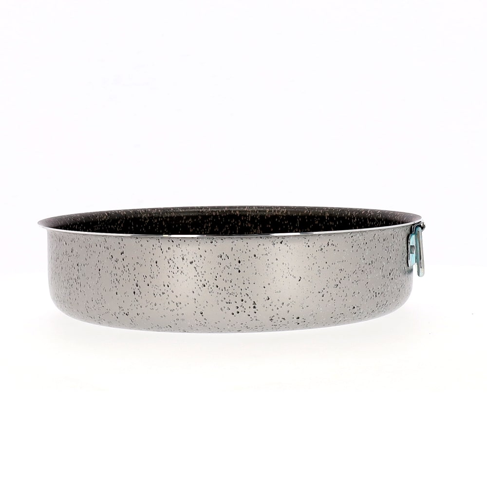 Runde, antihaftbeschichtete Kuchenform, handlich, PFOA-frei, kratzfestes Aluminium, praktisch, schnelles Backen, hergestellt in Italien