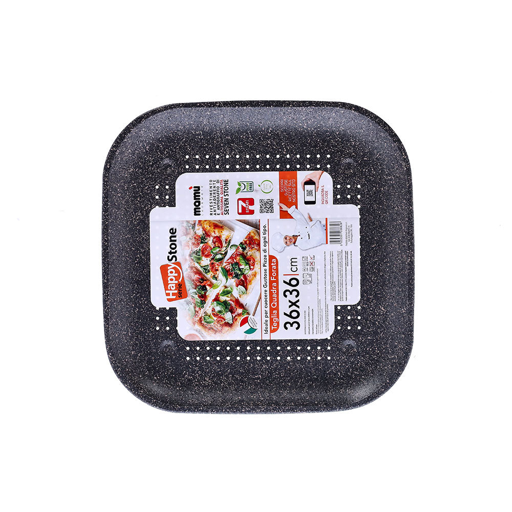 teglia quadrata antiaderente alluminio 7 strati pfoa free antigraffio made in italy happy stone_2 - 4