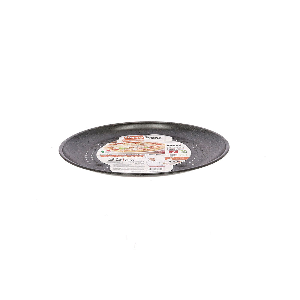 Mamù Set 3 prodotti per pizza antiaderente alluminio antigraffio cottura veloce made in italy_8