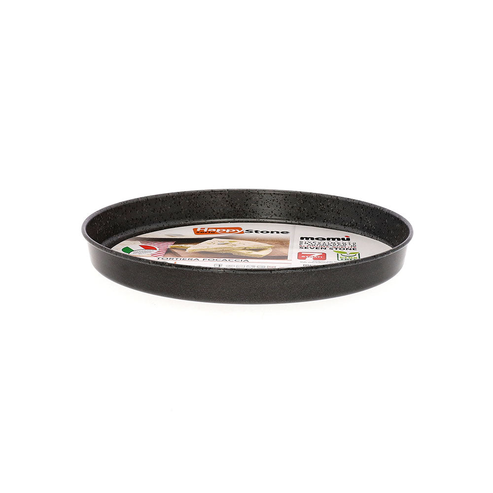 Mamù Set 2 tortiere per focaccia antiaderente alluminio 7 strati PFOA free antigraffio made in italy_4 - 4