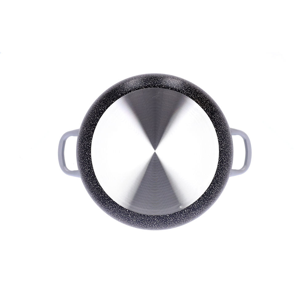 Kasserolle mit zwei Griffen aus antihaftbeschichtetem Gusseisen, leicht zu handhaben, PFOA-frei, kratzfestes Aluminium, praktisch, schnelles Garen, hergestellt in Italien - 6