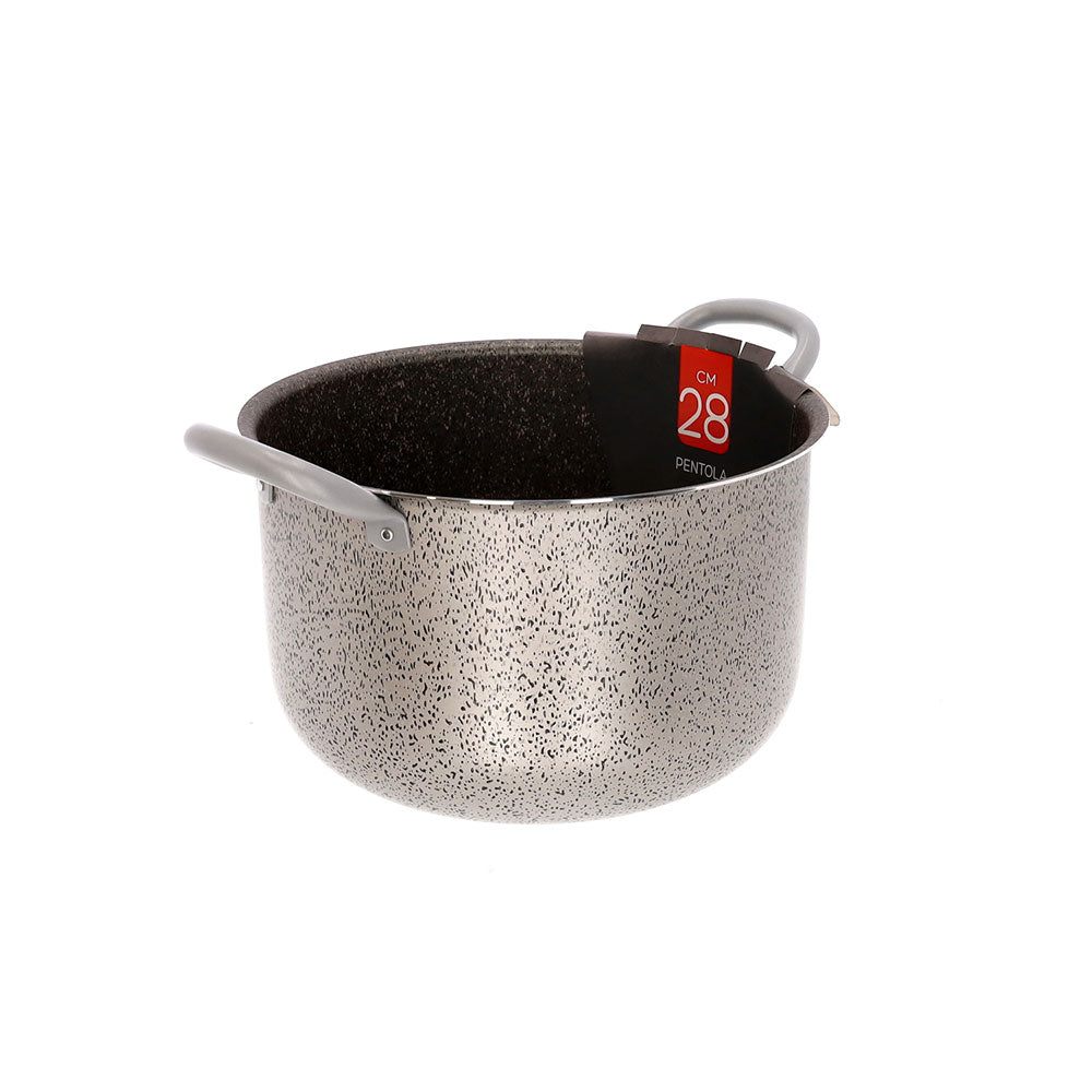 Leicht zu handhabende, kratzfeste, PFOA-freie Aluminium-Antihaftpfanne für schnelles Kochen mit Eisengriffen, hergestellt in Italien. - 7