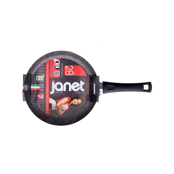 Saltapasta antiaderente maneggevole alluminio con un manico lungo PFOA free antigraffio pratica cottura veloce made in italy