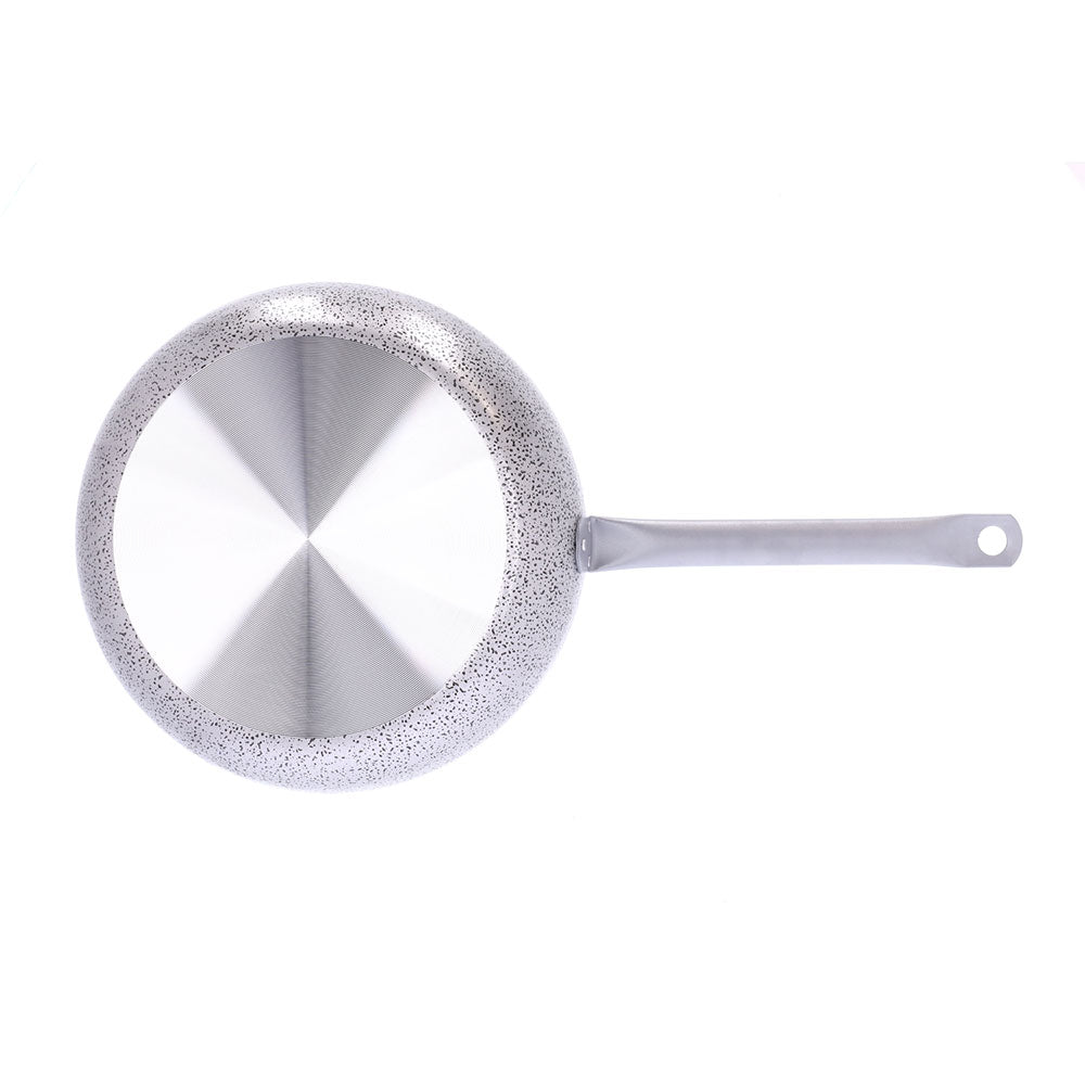 Antihaftbeschichtete, handliche Aluminium-Bratpfanne mit langem Eisengriff, PFOA-frei, kratzfest, praktisch, schnelles Kochen, hergestellt in Italien - 6