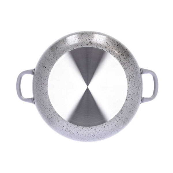 Leicht zu handhabende, antihaftbeschichtete und kratzfeste Aluminiumpfanne, PFOA-frei, praktisch, schnelles Kochen, hergestellt in Italien. - 3