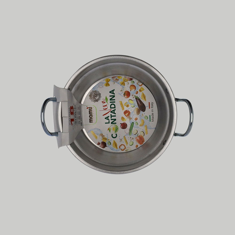 caldaia in alluminio bianco con manico in ferro made in italy la vera contadina_2