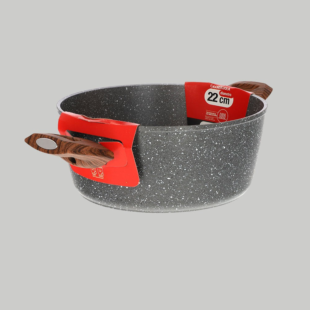 Extra-resistant thick induction casserole dish with two handles - 9