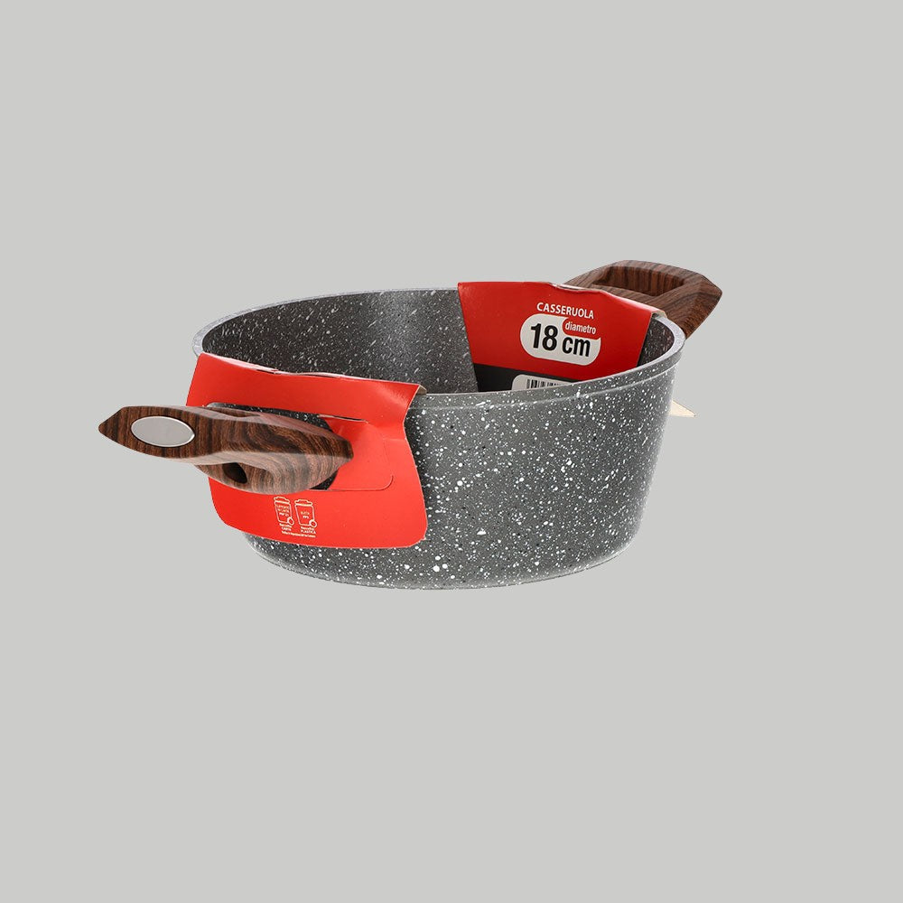 Extra-resistant thick induction casserole dish with two handles - 8