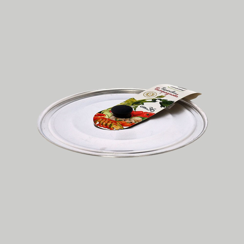Weißer Aluminiumdeckel, hergestellt in Italien