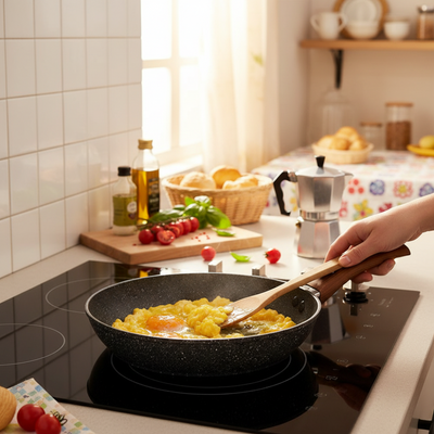 Padella ad induzione con alto spessore extra resistente