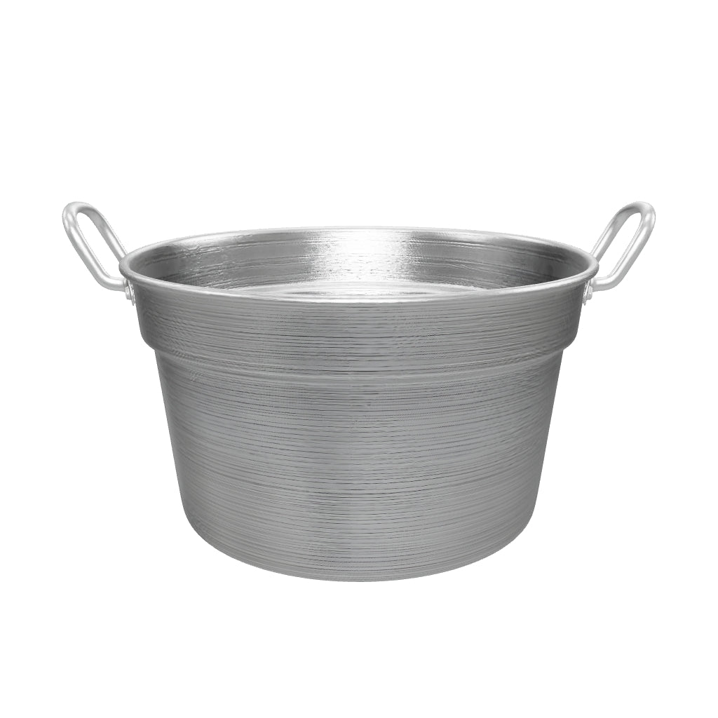 Caldaia in alluminio bianco con manico in ferro made in italy_9 - 1