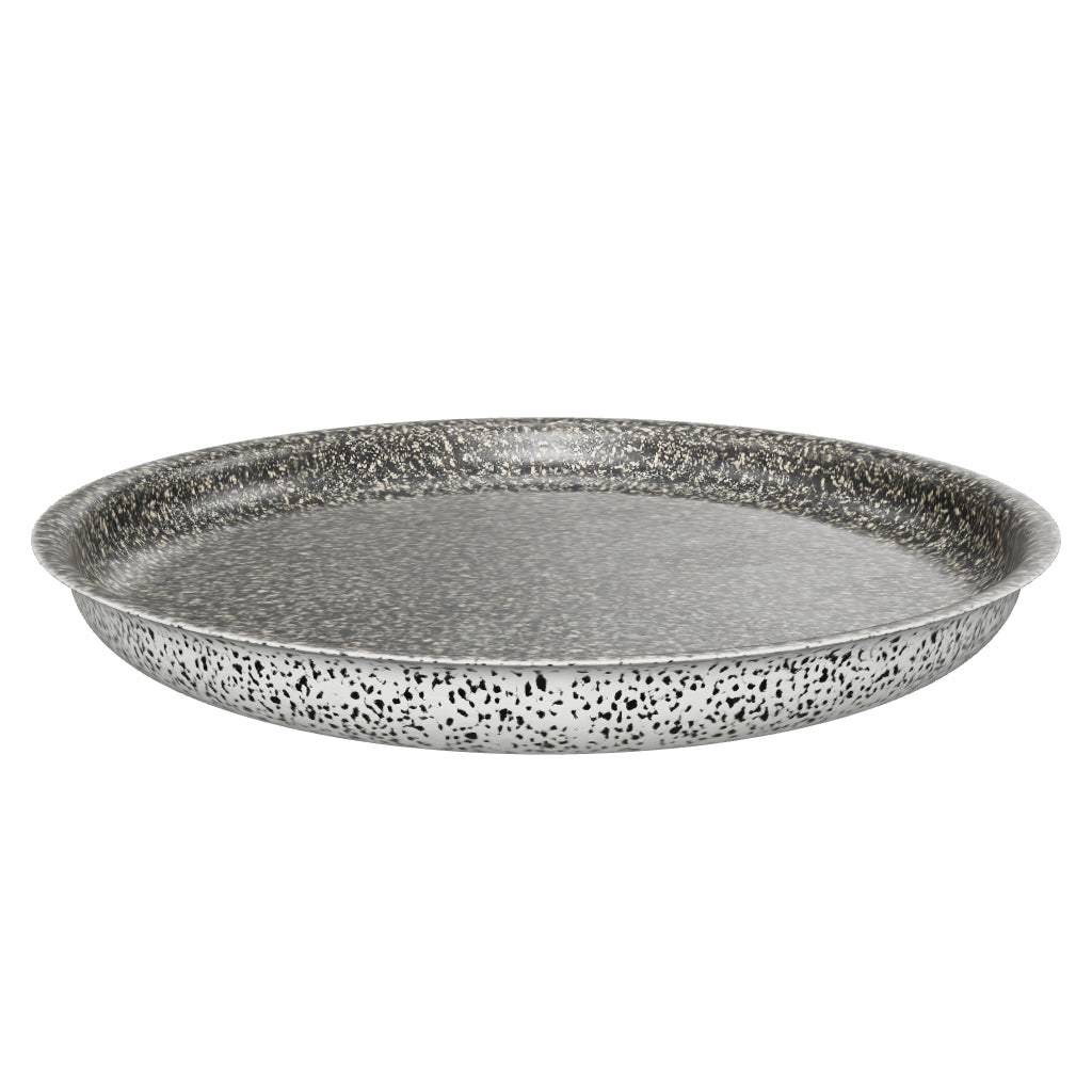 Tortiera pizza antiaderente maneggevole alluminio PFOA free antigraffio pratica cottura veloce made in italy_9