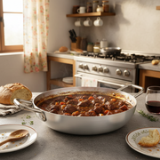 Durable, 99.5% pure aluminum professional line pan made in Italy