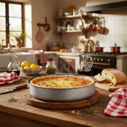 Runde, antihaftbeschichtete Kuchenform, handlich, PFOA-frei, kratzfestes Aluminium, praktisch, schnelles Backen, hergestellt in Italien