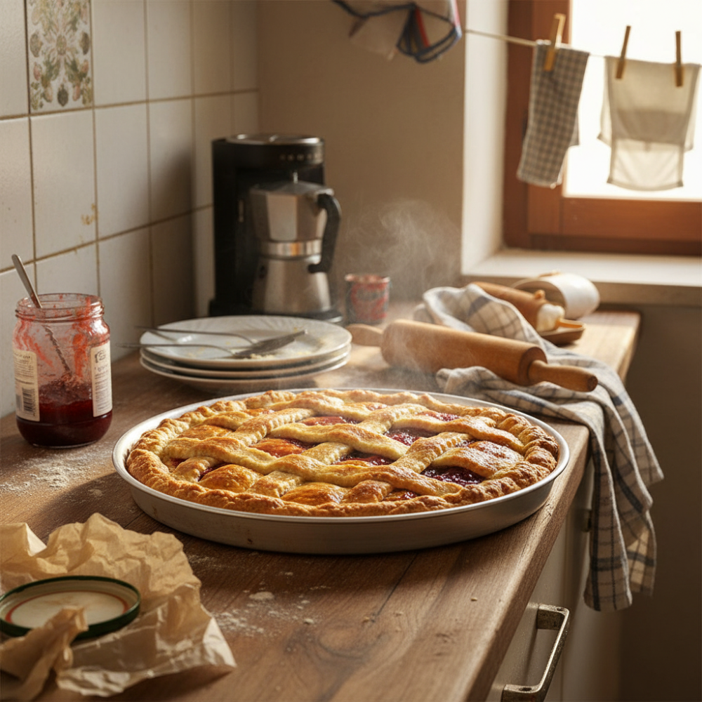 Durable white aluminum tart wheel made in Italy