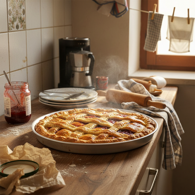 Ruoto Crostata in alluminio bianco durevole made in italy