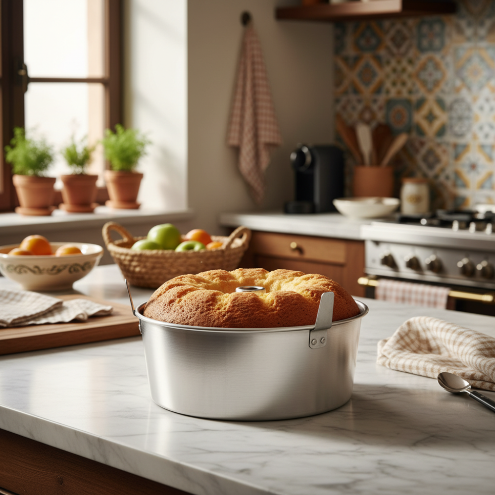 American shape in durable white aluminum made in Italy