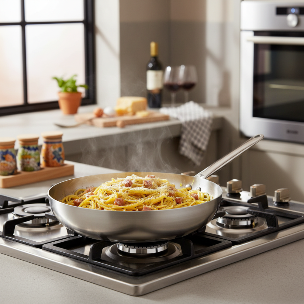 Saltapasta alluminio puro linea professionale durevole 99,5% alluminio puro made in italy